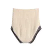 Women Total Knit Suits Retro Contrast Color Twist Oversized Cardigan Vintage Package Hips High-cut Mini Shorts 2 pieces 1 Set 210429