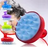 NEWBeautiful and practical soft silicone shampoo-brush massage shampoo brush to clean the scalp household bath comb hairdressing tool RRA979