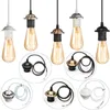 TNDustriell hänge lampor Passande Justerbar E27 Lamphållare Industriell tak Hängande Ljuskit Sovrum Kök Korridor Restaurang Hängen Ljus