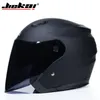 Motorrad -Helme Helm Open Face Capacete Para Motocicleta Cascos Moto Racing Vintage mit Dual Lens JK5161029347