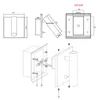 Topoch Moderne Wandleuchte mit Schalter, EIN/AUS-Lampe, 3 W, LED, Halbeinbauleuchte, Heimdekoration, Bett-Kopfteil, Leselampe, Hotel-Nachttischbeleuchtung, Idee Lampara