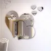 Stickers muraux LOVE 3D Miroir Autocollant Décor À La Maison Salon Chambre Art Décalque Acrylique Décoration Murale