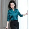 Women's clothing plus size chiffon women blouse V-neck office harajuku blouse summer women shirts womens tops blouses 3052 50 210527