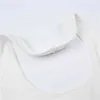 Heyoungirl preto halter branco manga top womens backlcrop tops tees básico fitnsporting topo streetwear x0507
