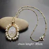 promotion Natural Sacred Heart & Guadalupe San Benito Mother Pearl Necklace Freshwater Grace for women Gift 220222239a