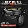 MOLD KING Automatisk pistol MOC Glock Modell Byggkloss 14008 Pistolleksaksmontering Högteknologiska tegelstenar Födelsedagsleksaker Barn Julklappar