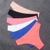 Automne femmes culottes coupe brésilienne tongs sous-vêtements sans couture pour femmes Sexy Lingerie G-String G String Tanga cueca 210730