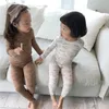 Meninos meninos meninas desenhos animados roupas dinossauros conjuntos de bebê puro algodão macio infantil crianças cute toddler outono inverno 210615
