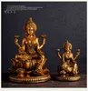 Hinduism Figur Statue Vishnu Shiva Snow Mountain Goddess Monkey Gud Hakuman Resin Små smycken Hem Tillbehör 211108