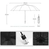 Ветрозащитный складной автоматический зонт человек роскошные 10ribs для автомобиля бизнес большой солнце дождь женщины Parasol 210626