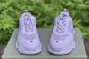 2021 Triple S Men Femmes Designer Casual Shoes Platform Platform Sneakers 17fw Paris rose violet Grey Bordeaux Mens Womens Trainers Sports Shoe avec Boîte d'origine Taille 36-45