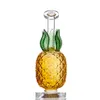 7,8 tum hookahs glas bongs dabber rigs vatten bong rökning pipe ananas design 14.4mm led