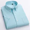 Camisa listrada casual dos homens macrosa camisa de verão dos homens camisas de xadrez social de alta qualidade 100% algodão manga curta mens camisas 210708