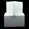 200Pcs Folding White Kraft Paper Handmade DIY Candy Cookies Craft Packaging Box Foldable Papercard Carton for Wedding Party