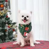 Abbigliamento per cani 5 Style Pet Dogs Natale Bandana Sciarpa di cotone Bavaglini Collare Accessori per toelettatura Animali domestici Forniture per abbigliamento unisex triangolare