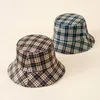 Emmer Hat 2021 Plaid Design Canvas Zomer Travel Sunscreen Fisherman's