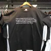T-shirt Rhude Honest Eye Uomo Donna Alta qualità Back Prophecy Stampa Rhude Tee Front Text Manica corta 77BK