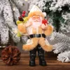Chirstmas Decoration Santa Claus Doll Fireplace Xmas Tree Hanging Ornament New Year Decor Home Kids Gift XBJK2108