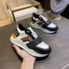 2021 mens vintage check suede kvinnor plattform skor läder sneakers tränare spetsar upp löpare kausal skor toppkvalitet US11 no281