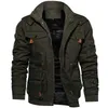 Jaqueta Homens Espessos Militares Militares Bomber Jaquetas Táticas Mens Outwear Fleece Respirável Com Capuz Windbreaker Casacos 5XL Roupas 211023