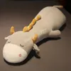 120 CM de Long dessin animé oreillers de couchage bétail mouton hippopotame jouets en peluche Animal en peluche poupée lit chambre décor amoureux cadeau créatif