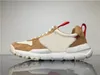 2021 Authentique Tom Sachs x Mars Yard 2.0 TS Hommes Femmes Chaussures Sport Naturel Érable Rouge Joint Limité Baskets Avec Boîte D'origine