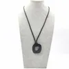 Pendant Necklaces Fashion Neo Gothic For Women Black Color Round Stainless Steel Chain Vintage Kpop Coco Goth Necklace Jewelry