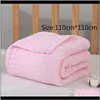 Swaddling Nursery Bedding Baby Kids Maternity Drop Delivery 2021 Squares Diaper Muslin Bamboo Blanket Swaddle Wrap Baby Blankets Born Cotton