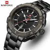NAVIFORCE Mens Watches Top Luxury Brand Fashion Sport Waterproof Male Stainless Steel Wristwatch Men Clock Relogio Masculino 210517