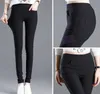 여성용 신축성 높은 허리 포켓 스키니 레깅스 Femme 블랙 화이트 Pantalones De Mujer 캐주얼 펜슬 바지 210925