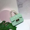 2021 Miúdos Bolsas e Bolsas Mini Crossbody Cute Girls Woven Geléia Moeda Carteira Mulheres Puros e sacos Tote