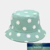 Nouveau Fleur Imprimer Seau Chapeaux Femmes Mignon Japonais Littéraire Pêcheur Chapeau Femelle Frais D'été En Plein Air Double Face Soleil Chapeau Usine prix expert conception Qualité Dernier