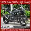 Kawasakiのためのオートバイボディ新しいブラック忍者ZX1000C ZX-10R ZX 10R 10 R 1000 CC 08-10 Bodywork 56NO.22 ZX10 1000CC ZX10R 08 09 10 ZX1000 2008 2009 2010フェアリングキット