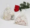 Geschenkwikkeling 20 PCS Wit Mooie Borduurde Doek Wedding Verpakking Bag Vanille Drawing Beam Pack