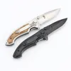 Browning-337 Tactical Folding Kniv Flipper Ebony Handle Flippers Camping Jakt Överlevnadsficka