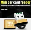 MINI High Speed ​​USB2.0 Card Reader TF Micro SD Memory Card Adapter för dator Desktop Laptop Notebooks USB Cartridge med nyckelkedja