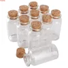 24 pièces 30*60*17mm 25ml Mini verre souhaitant bouteilles minuscules bocaux flacons avec bouchon en liège cadeaux de mariage