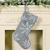 Kerstdecoratie Feestelijke pluche sneeuwvlok Sokken Xmas Tree Hanger Home Hotel ShoppingMall ZC702