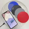 10W QI Quick Wireless Fast Charger Micro USB QC Mini Power Charging Station Pad With LED Light For Iphone Samsung Mobile Smart Phone Colorful Universal