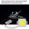 가벼운 구슬 LED SMD 칩 전구가 100W 고전력 방수 드라이버 공급 에너지 절약 효율 스포트라이트 야외 램프