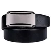 Ceintures PD-2142 Fashion Designer Boucles de ceinture Homme Cuir véritable Business Noir Gun Metal Automatique