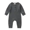 2020 Odzież niemowlęcia Jesień Noworodka Dzibuci Ribbed Kids Kombinezon Nowy Born Boys Ubrania Dziewczyna Toddler Romper 1041 Y2