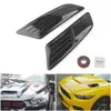 1 Pair Car Exterior Decoration Car Hood Stickers Black Universal Side Air Intake Flow Vent Cover Decorative Car-styling Car