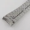 Regarder des bandes argentées 20 mm Oysterjubilee Band de sangle de style bracelet en acier Pièces de rechange 316L Classement de pliage en acier inoxydable De1344107