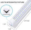 144 W T8 LED-Röhre, integrierte LED-Röhren, V-förmig, ersetzt Leuchtstofflampen, Kühler, Tür, Garage, Ladenbeleuchtung