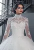 Wedding Dresses Bridal Gowns Factory Wholesale Luxury Lace Shoulder Long Sleeve Elegant Appliques Dress