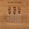 Promotion 50pcs/Lot 3ml Glass Small Clear Cork Bottle Mini Vial For Wedding Holiday Decoration Wooden Lid Empty Pot Sample Jarhood qty