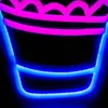 Dondurma çiçek işareti ile dekore el yapımı neon ışıkları ev kızın yatak odası dekorasyon 12 V süper parlak