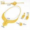 Collier de boucles d'oreilles en jeu de bijoux de mariée 24 carats d'or africain nigérian et boucles d'oreille éthiopienne cadeau de demoiselle d'honneur bijouxerie3581594