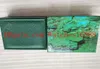 GMT 126710 126610 116660 126300 시계 상자를위한 고품질 녹색 시계 상자 카드 용지 나무 상자
